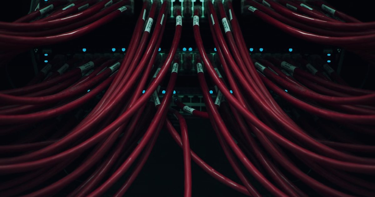 a bunch of blue wires connected to each other