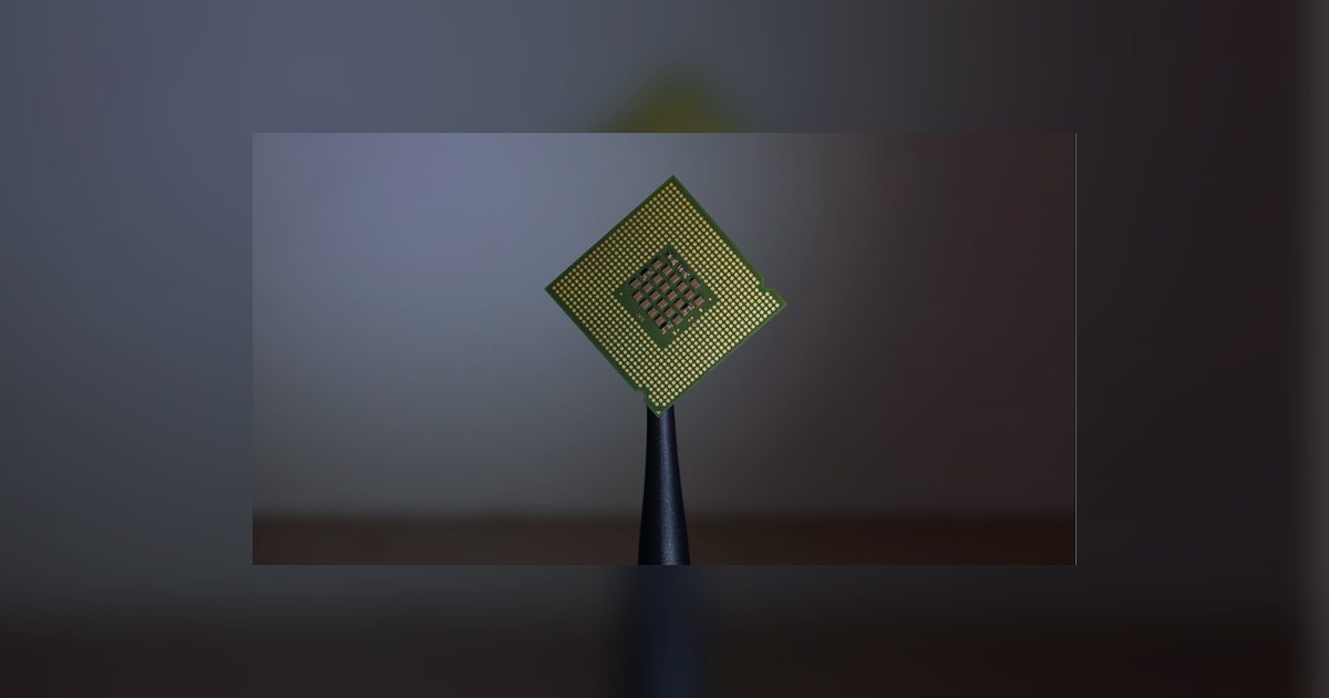 person holding computer cell processor